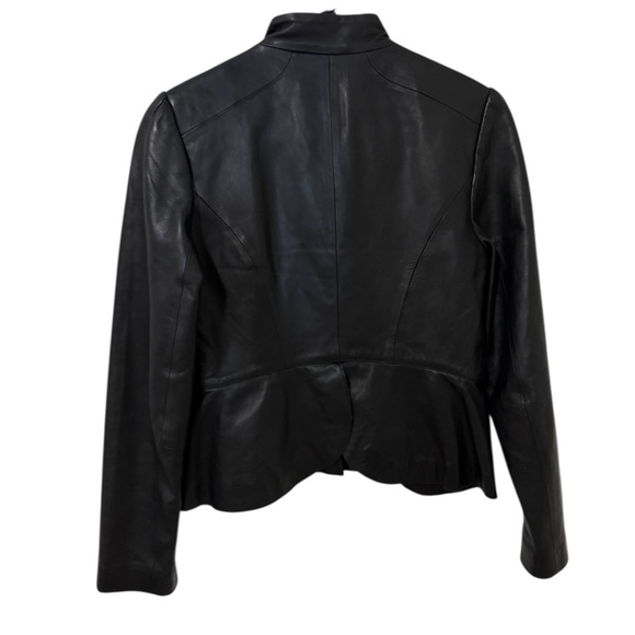 WHBM White House Black Market Super Soft 100% Leather Jacket Size XS EUC - Picture 3 of 9